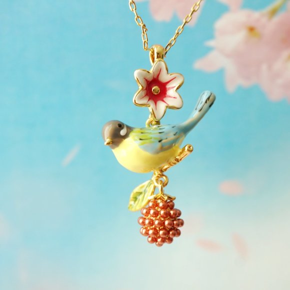 NWT  cute bird necklace Bill skinner - Picture 1 of 11
